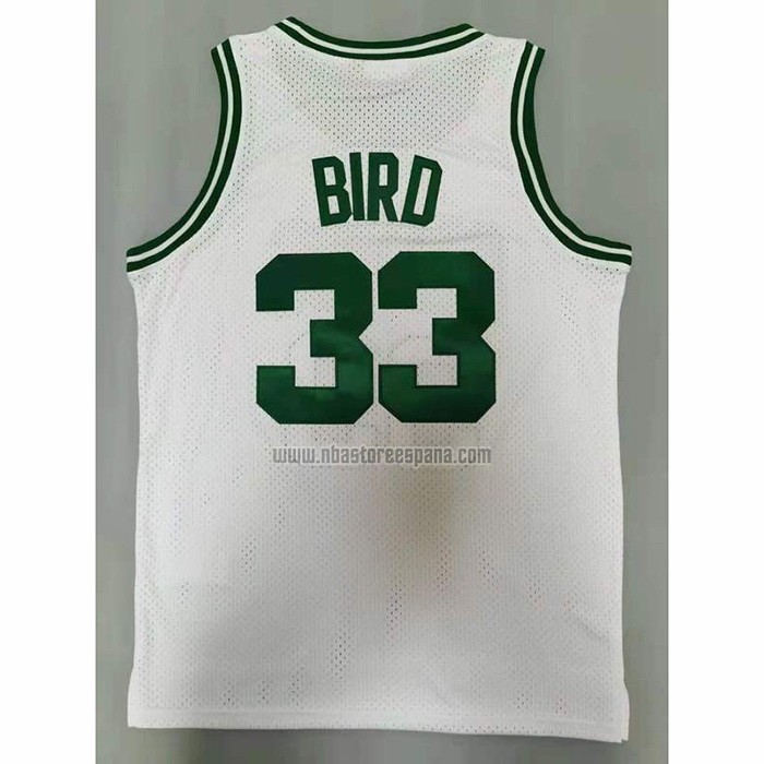 Camiseta Boston Celtics Larry Bird NO 33 Mitchell & Ness 1985-86 Blanco